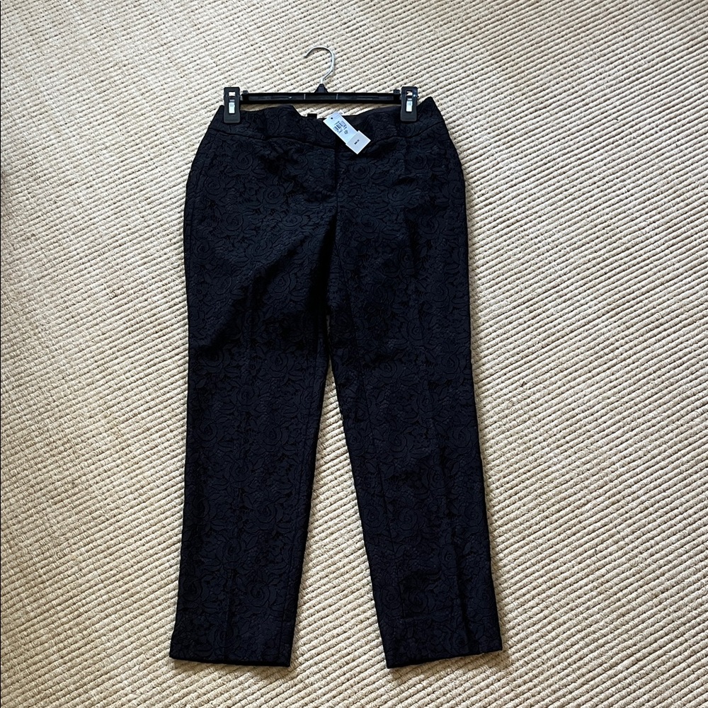 Ann Taylor Charcoal Lace Trousers